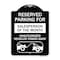 Signmission Reserved Parking for Salesperson of the Month Unauthorized Vehicles Towed Away, A-DES-BW-1824-23076 A-DES-BW-1824-23076 - alternate 1